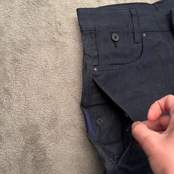 G-Star Women Denim Shorts 27 Dark Blue Staq Boyfriend Short Ripped Kara denim - Picture 7 of 15